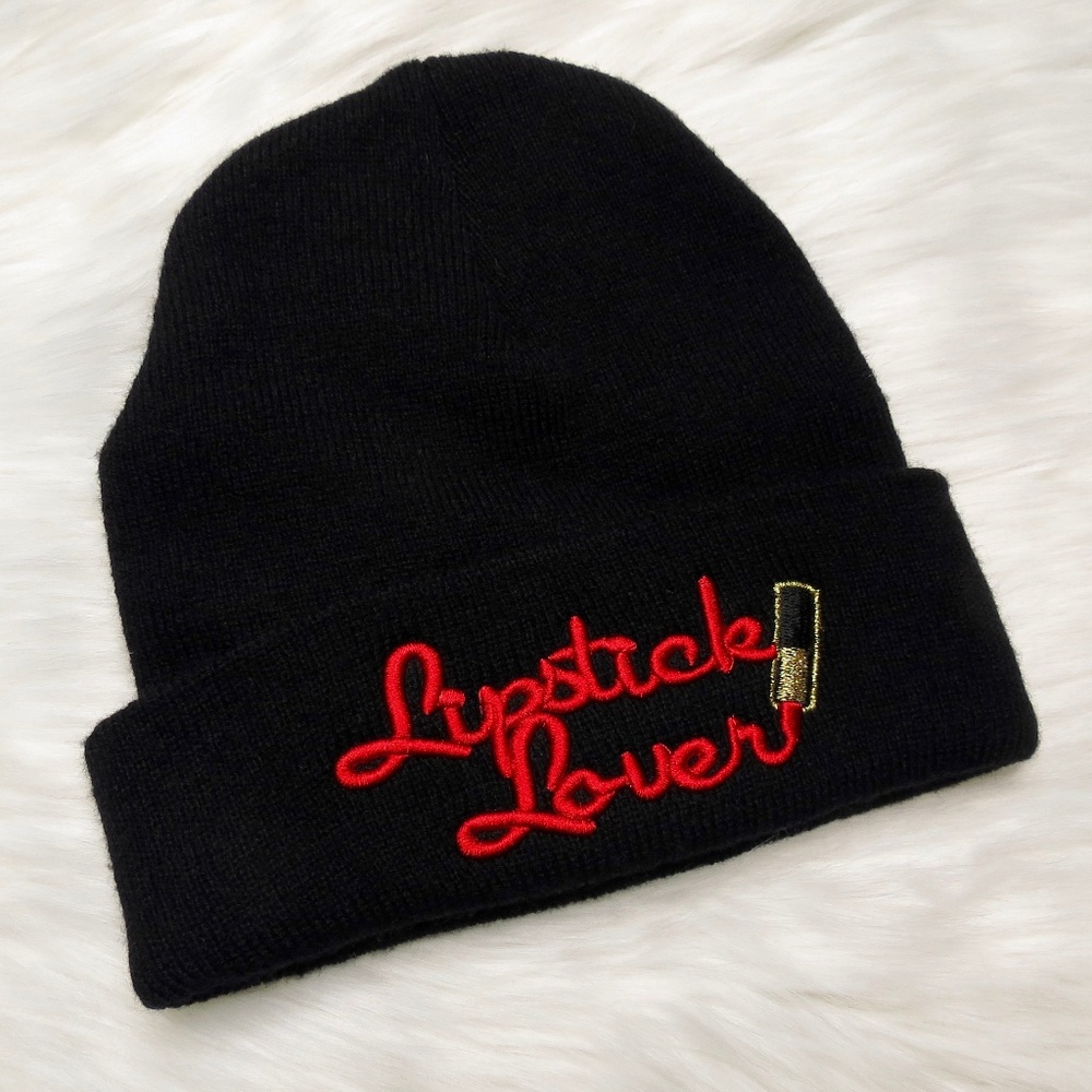 Brand New Lipstick Lover Beanie